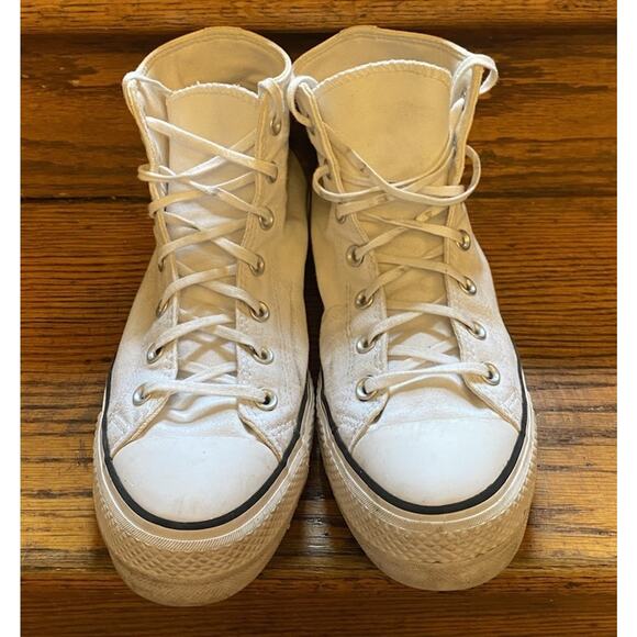 Converse Chuck Taylor All Star Platform High White Women’s 10.5 - Picture 2 of 9